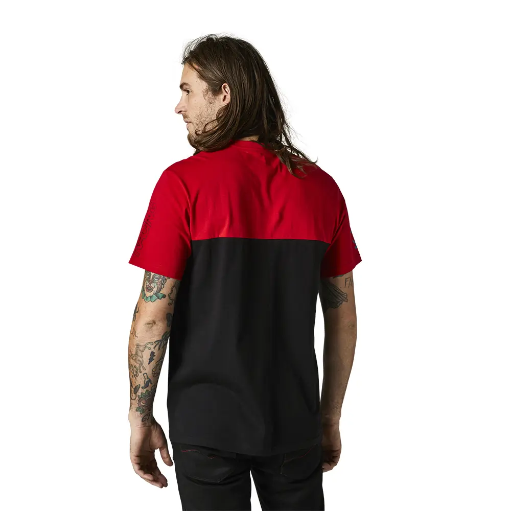 Fox Skew Crew Flame Red Tee