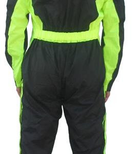 RAIN SUIT ONE-PIECE BLACK/YELLOW XL - Image 4