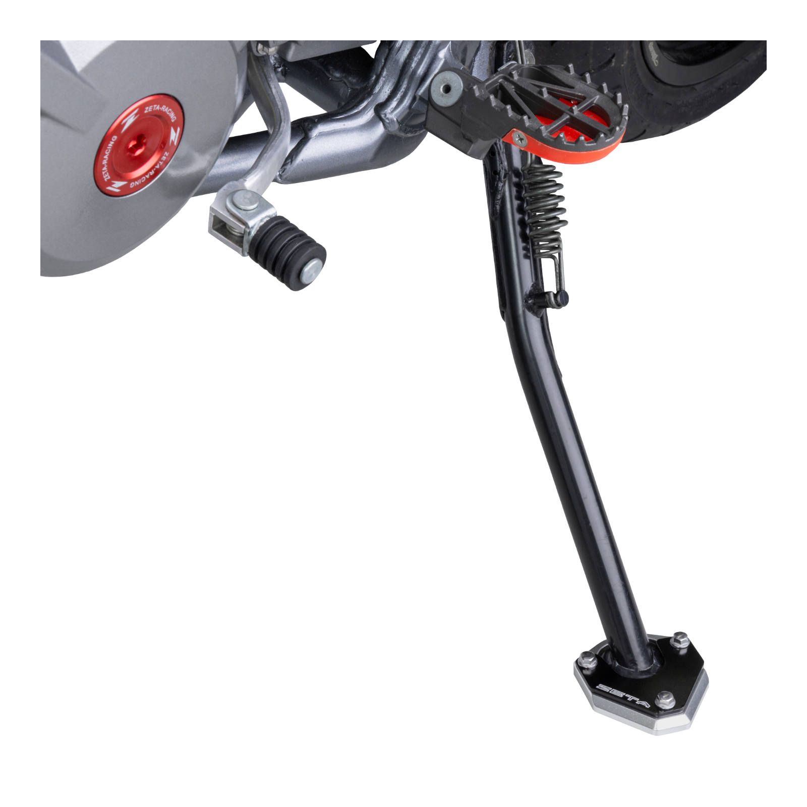 ZETA S.STAND EXTENDER BLK/SLV SUZ DRZ400S/SM '00- - Image 2