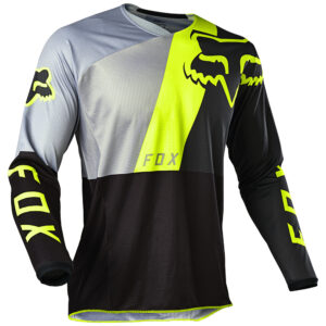 Motocross Jersey Fox 180 Lovl Special Edition Youth Black/Yellow - Image 1
