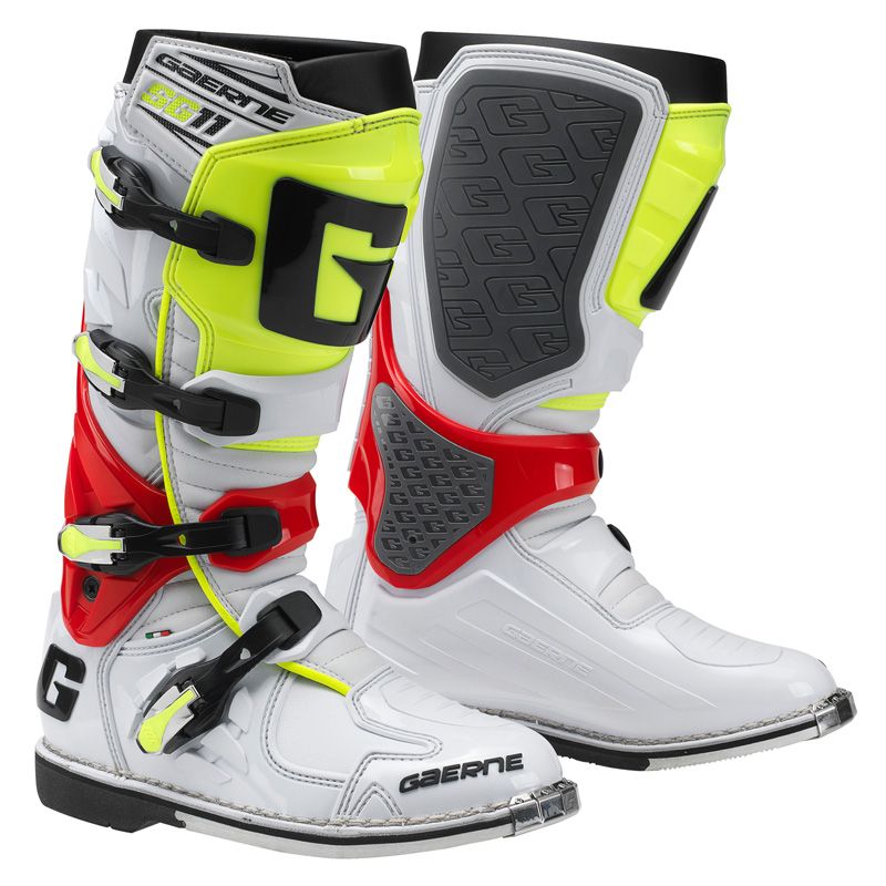 GAERNE BOOT SG11 WHT/YEL/RED 47 - use GBSG11WHRDYE47 - Image 1