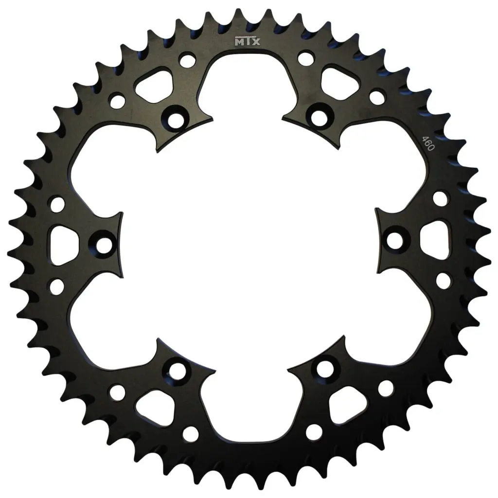 SPKT REAR ALLOY MTX ZERO BLK 460 52T #520