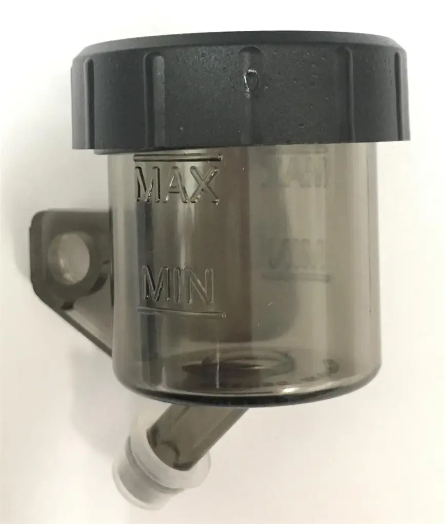 BRAKE FLUID RESERVOIR SMOKED SMALL 15ml 45 DEGREE OUTLET