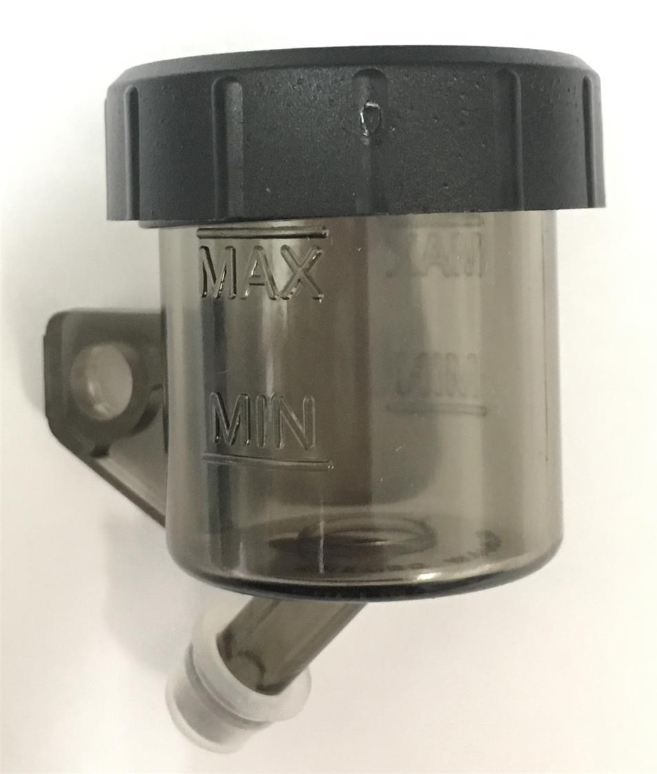 BRAKE FLUID RESERVOIR SMOKED SMALL 15ml 45 DEGREE OUTLET - Image 1