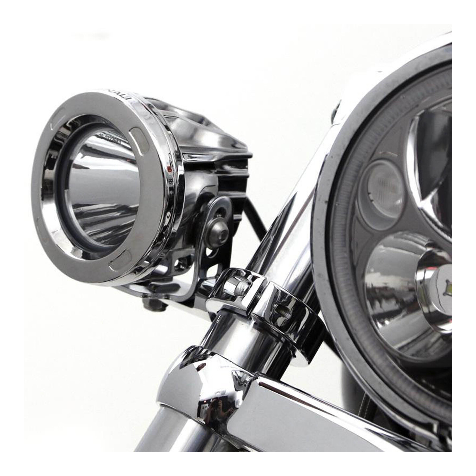 Denali Conv Fork Tube Light Mount/ 39-49mm Diametre Tubes - Chrome - Image 3