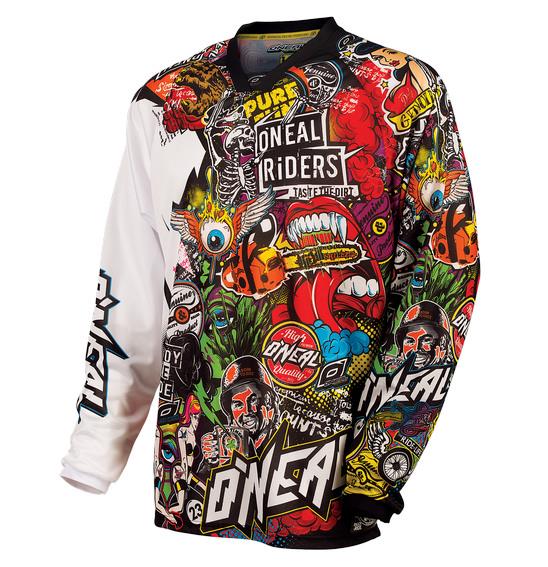 Oneal Mayhem Crank Motocross Jeresy Black/Multi - Image 1