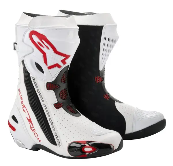 Motocross Boots Alpinestars Supertech R Vented White/Red