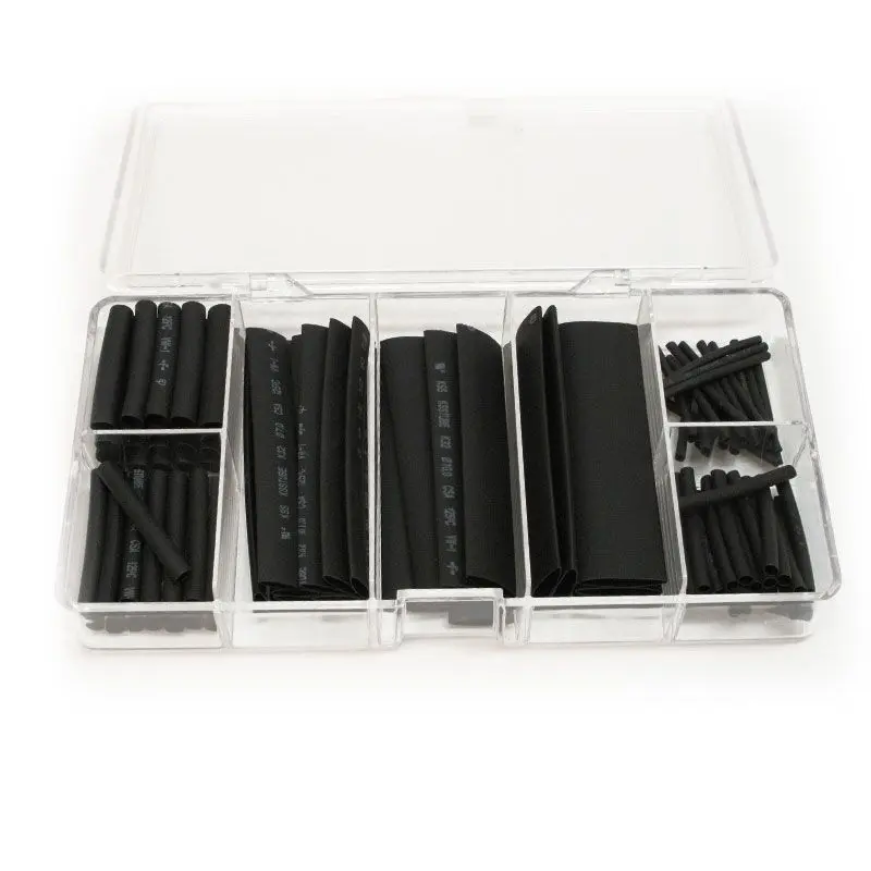 HEAT SHRINK Asstd 100pcs BLK