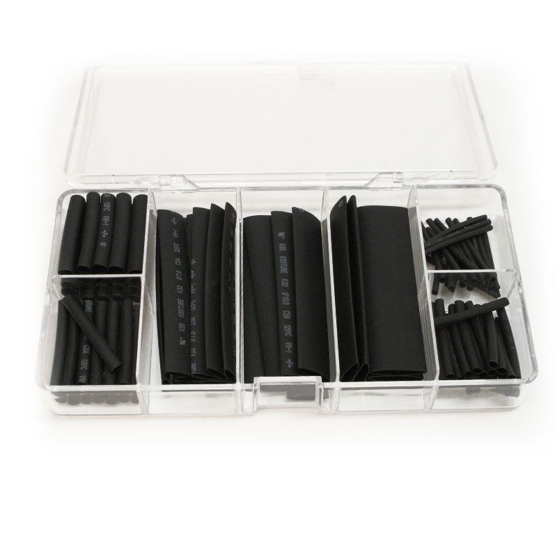HEAT SHRINK Asstd 100pcs BLK - Image 1