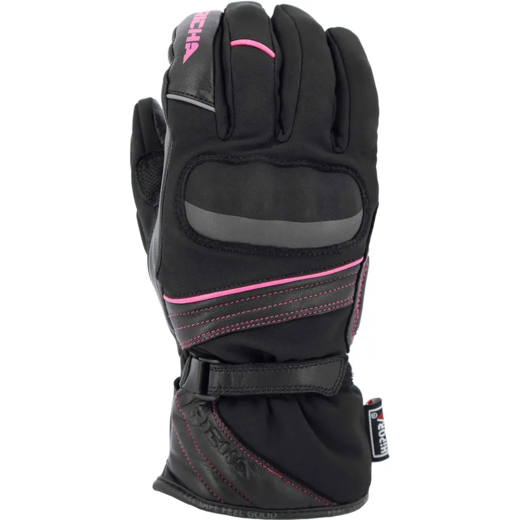Road Gloves Richa Ella Textile Ladies Pink
