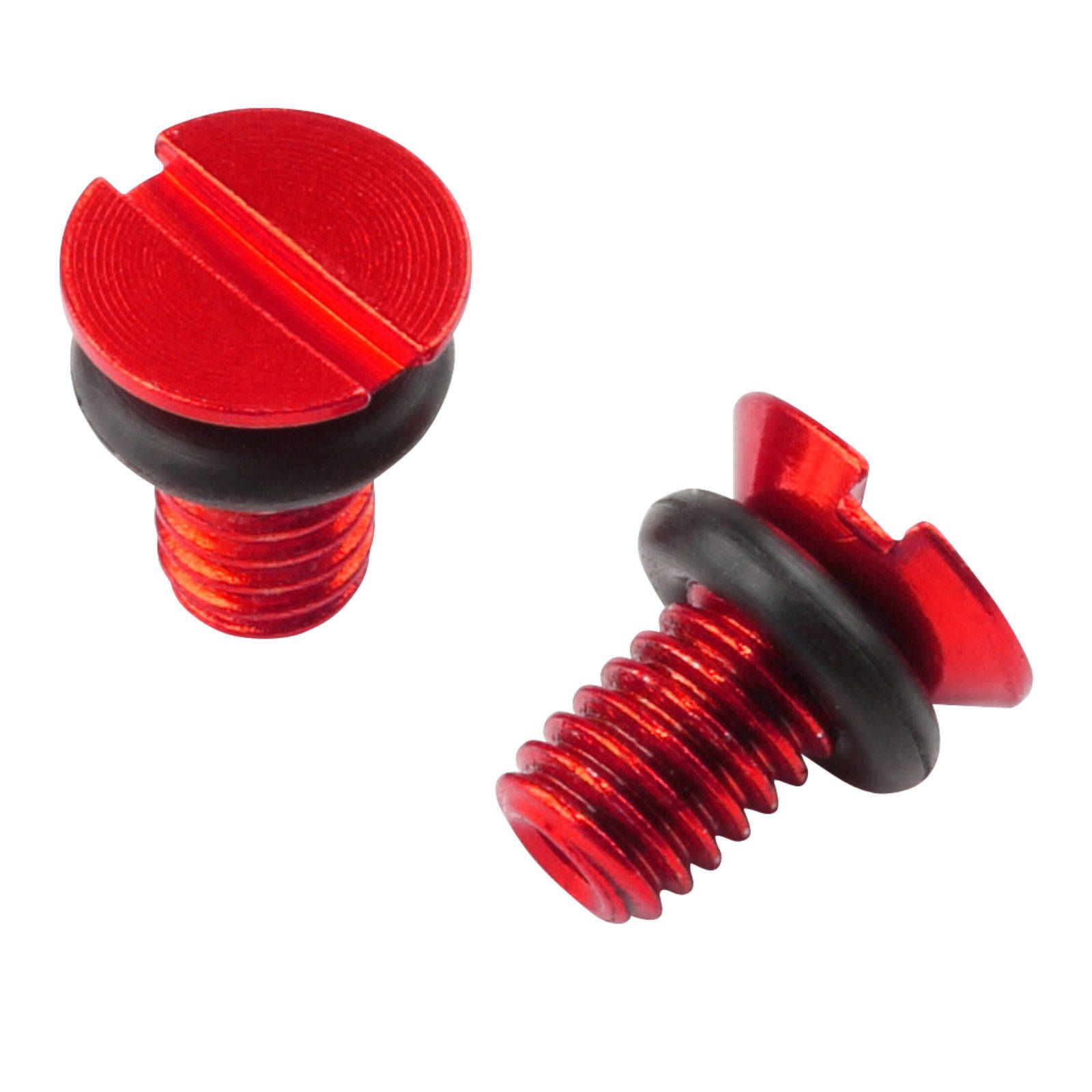 ZETA FF AIRVALVECAP SCREW WP RED 2PCS - Image 1