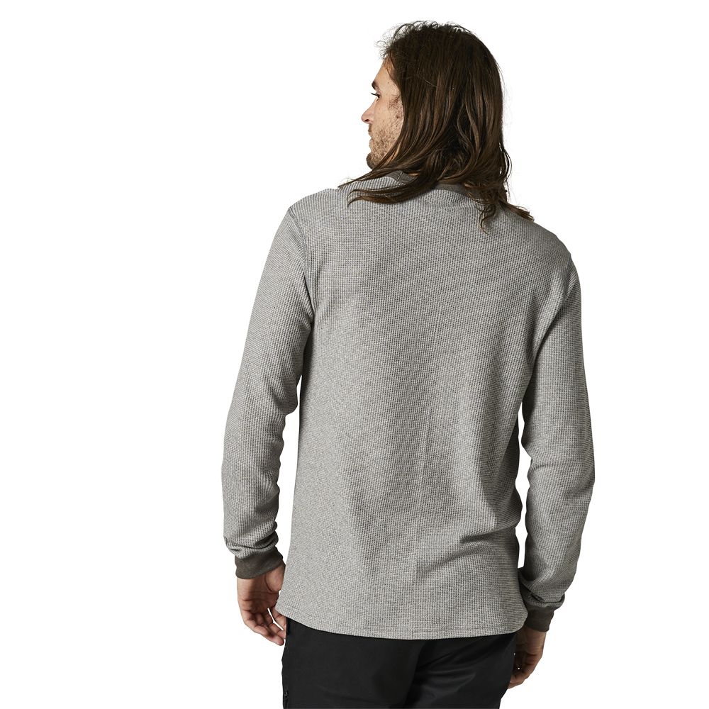 Fox Pinnacle Thermal Long Sleeve Tee Heather Graphite - Image 2