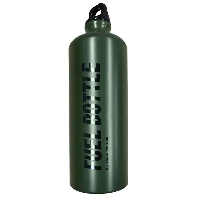 Tech 7 Aluminium Fuel Bottle 1.0L Matt Green