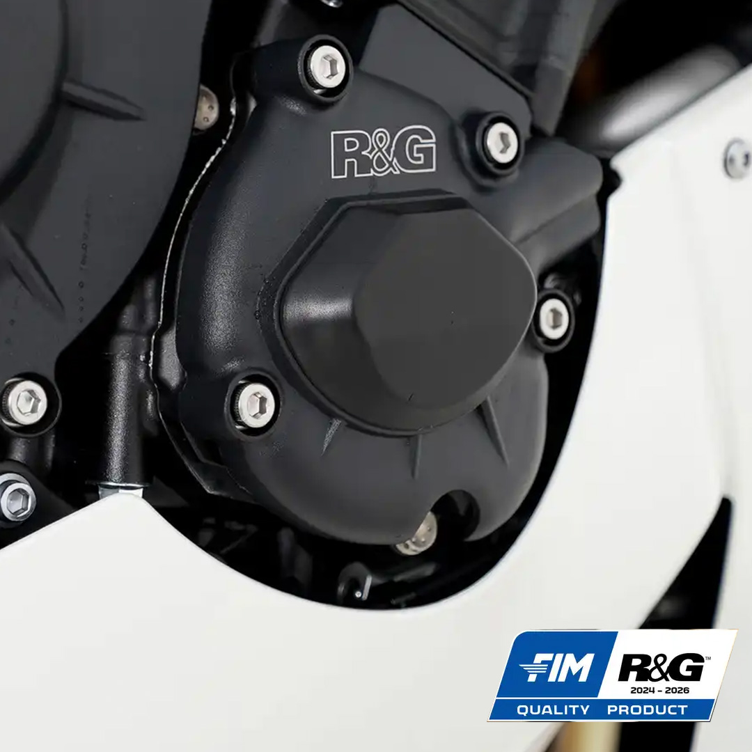 PRO Engine Case cover Yamaha YZF-R1/ YZF-R1M 17- (RHS) PRO Oil Pump Cover Black R&G - Image 1