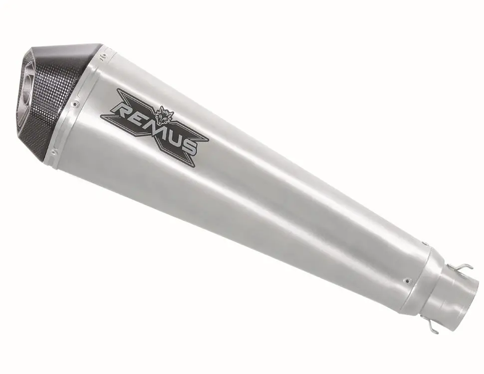 SLIP-ON MUFFLER BLK HAWK S/STEEL BLACK BMW F700/800 GS 17-