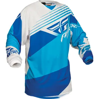Motocross Jersey Fly 2014 Kinetic "Blocks" Blue/White