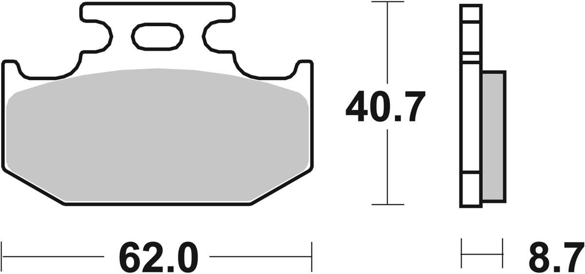 SBS 632SI Front/Rear Break Pads - Image 1
