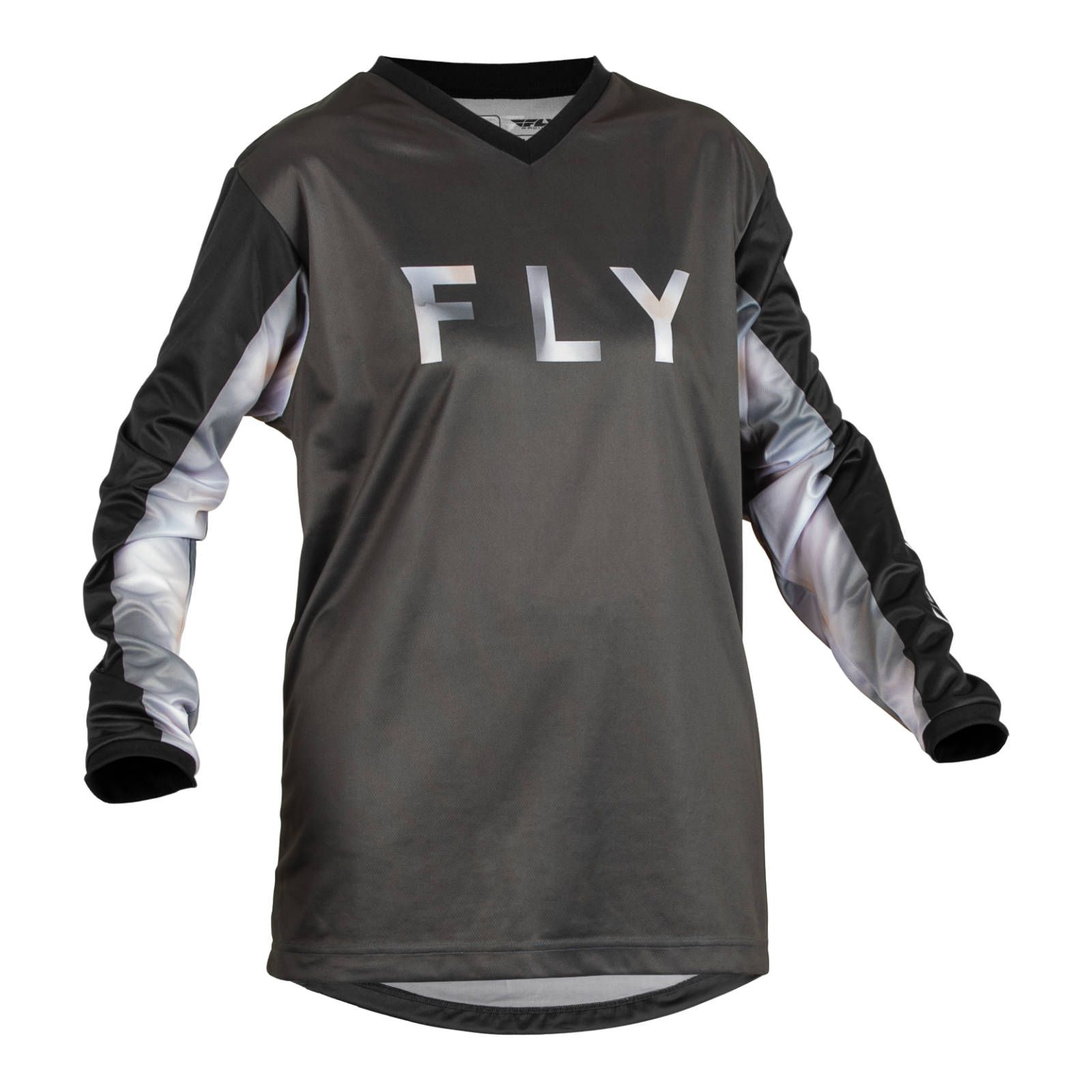 Fly F-16 Motocross Jeresy Ladies Black/Grey - Image 1