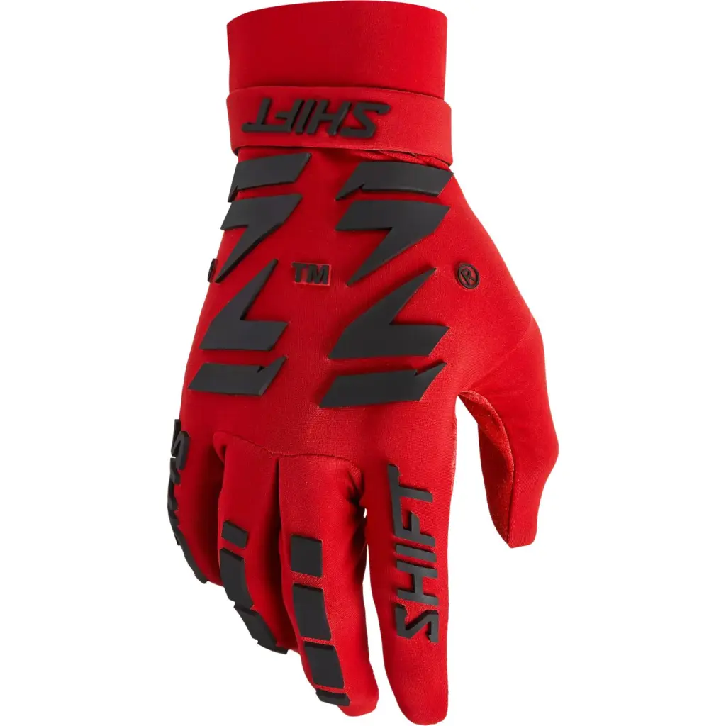 Shift Black Label Flexguard Motocross Gloves Red