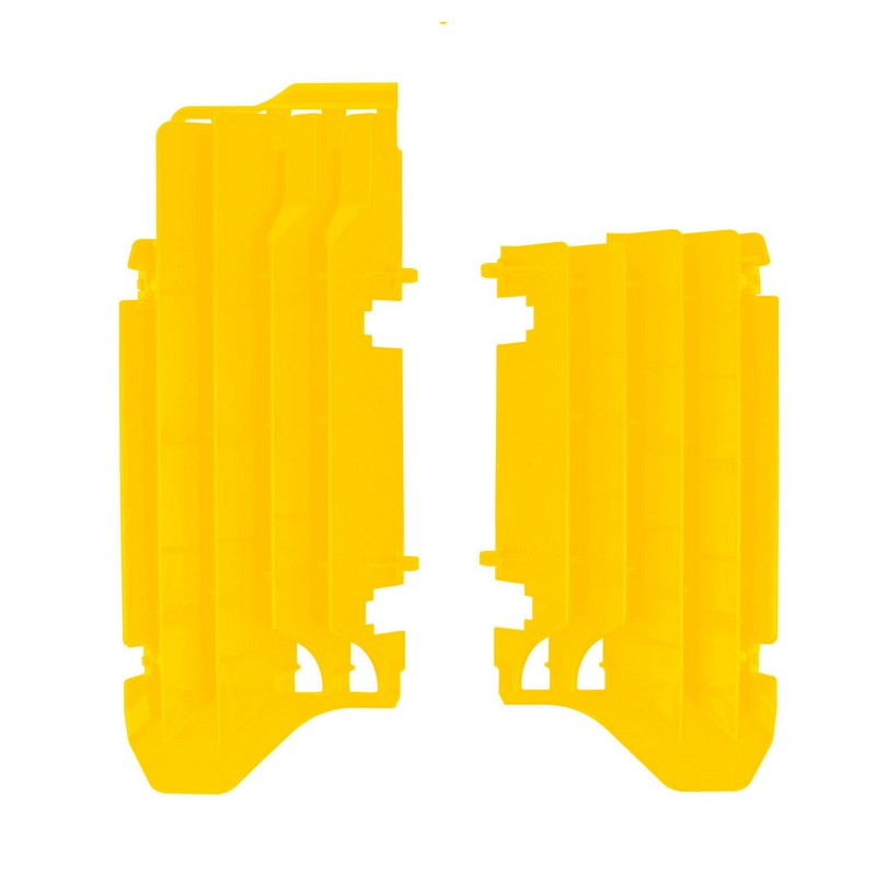 RADIATOR LOUVERS RTECH FULL COVERAGE & STRONGER THAN STOCK LOUVERS RMZ450 18-21 NEON YELLOW - Image 1