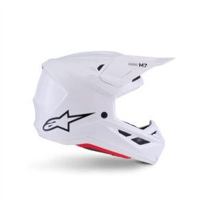 S-M7 Helmet Solid Gloss White XXL - Image 2