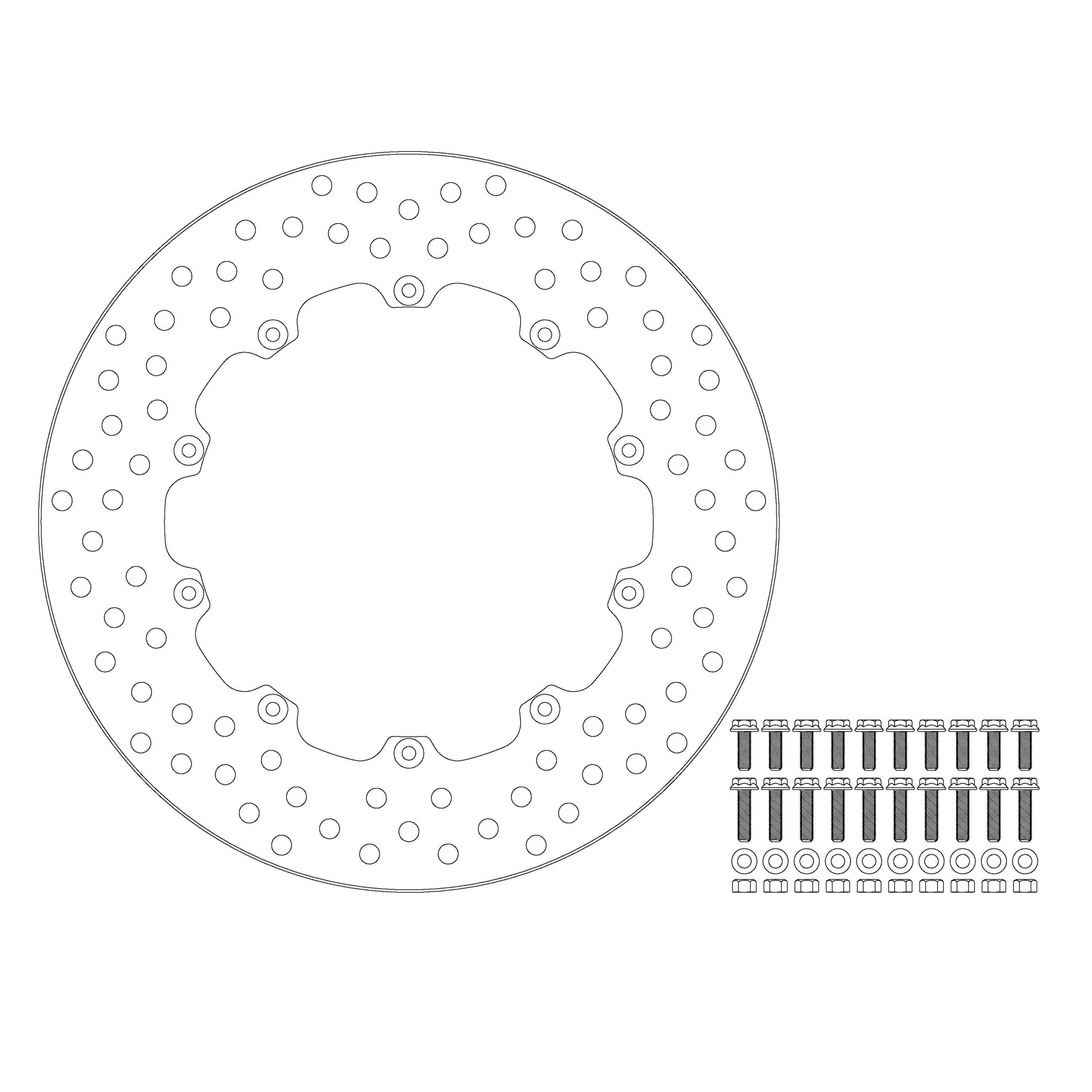 *BRAKE DISC MOTO MASTER HALO FRONT OR REAR BMW - Image 1