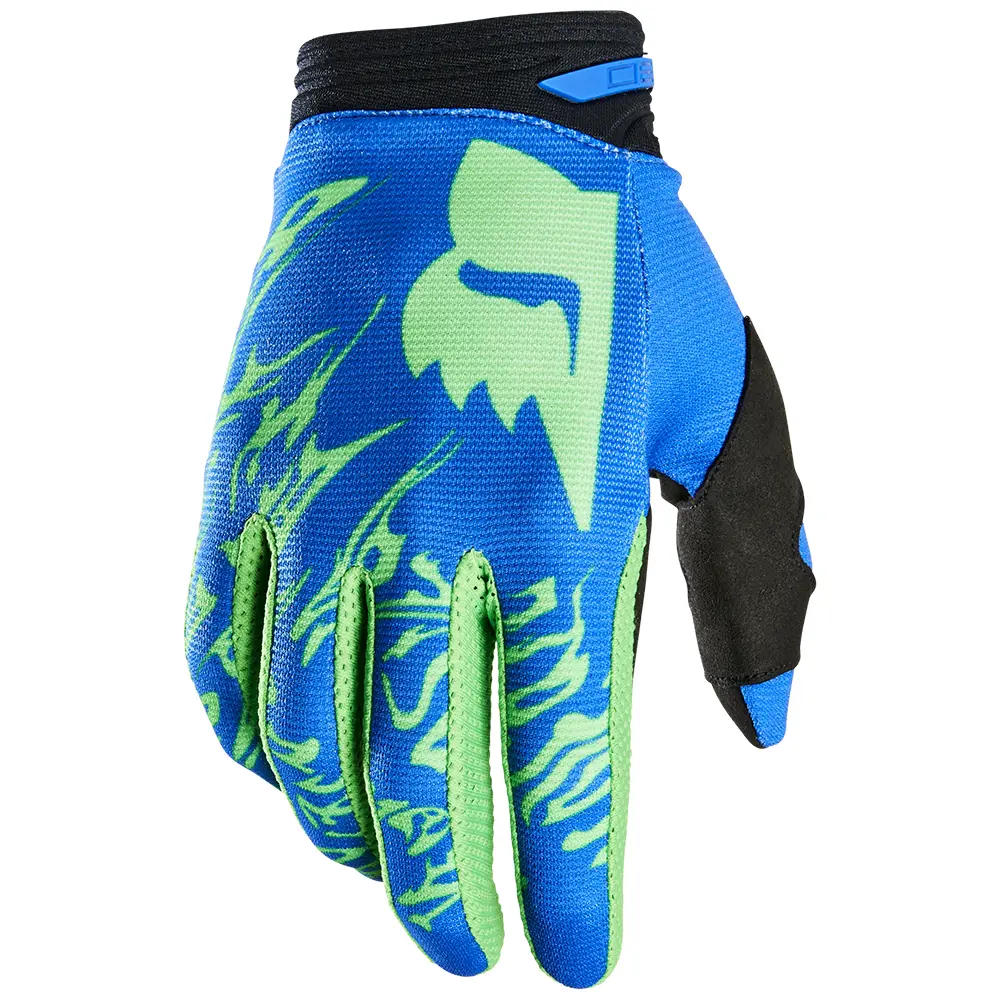 Fox 180 Peril Green Motocross Gloves