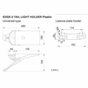 DRC EDGE 2 TAIL LIGHT SMOKE - Image 1