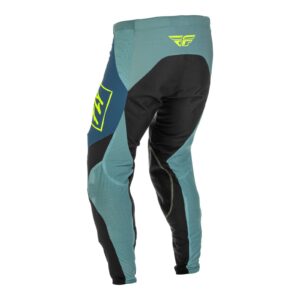 Fly Lite Hydrogen Grey/Teal/Hi-Vis Motocross Pants - Image 2