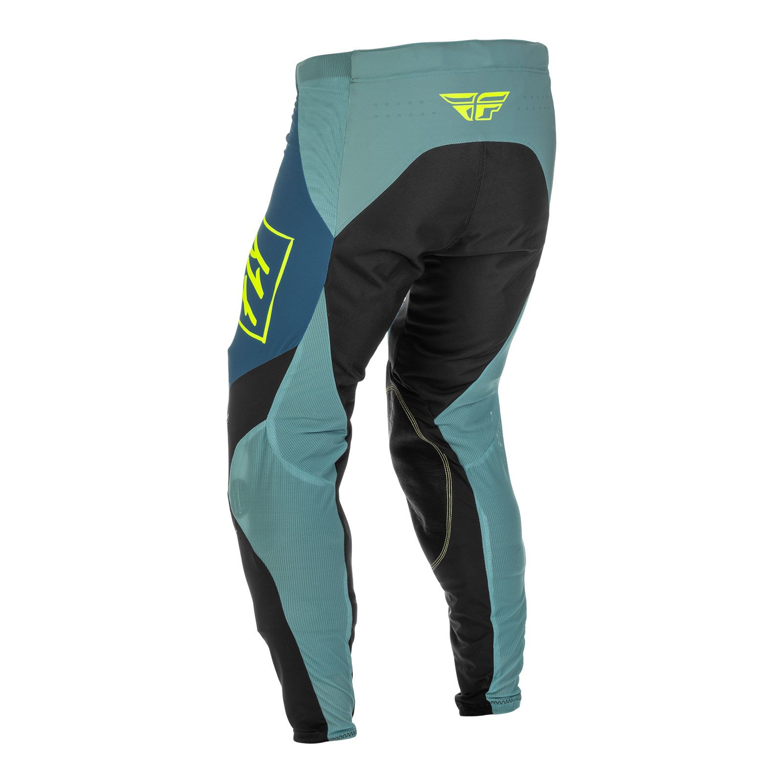 Fly Lite Hydrogen Grey/Teal/Hi-Vis Motocross Pants - Image 2