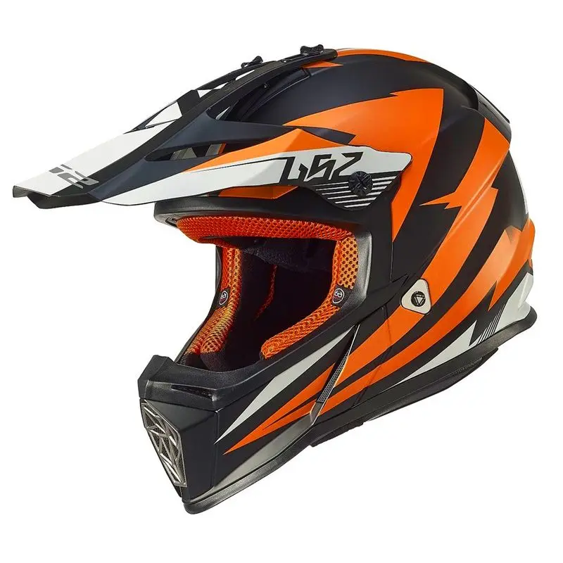LS2 MX437 FAST HELMET RACE ORG LGE