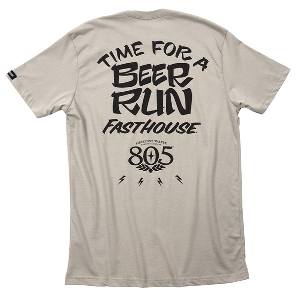 Fasthouse 805 Beer Run Tee Light Grey - Image 1