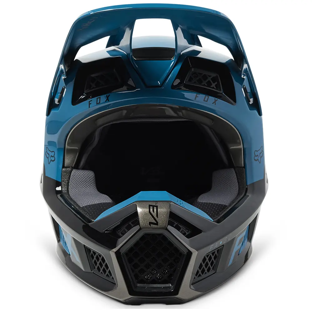 Fox V3 RS Ryaktr MIPS ECE Motocross Helmet Maui Blue