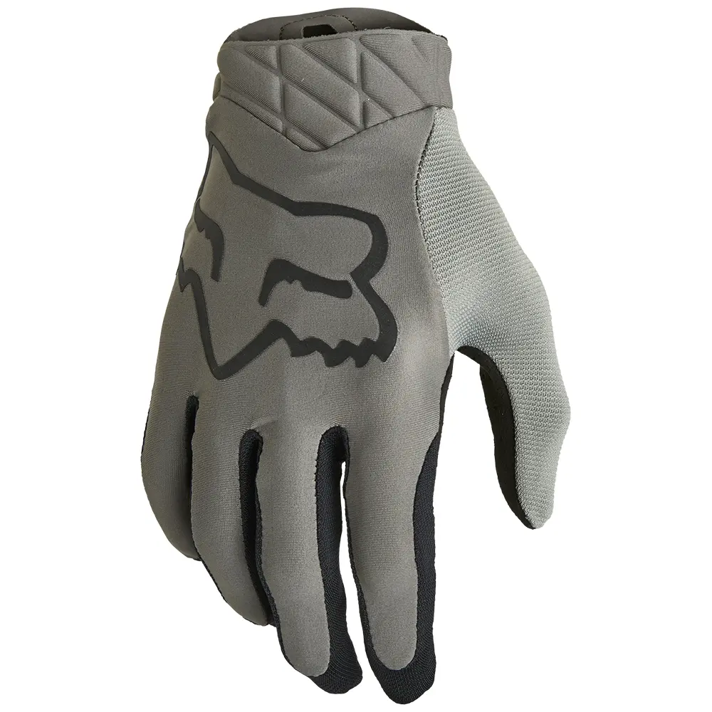 Fox Airline Grey/Black Motocross Gloves