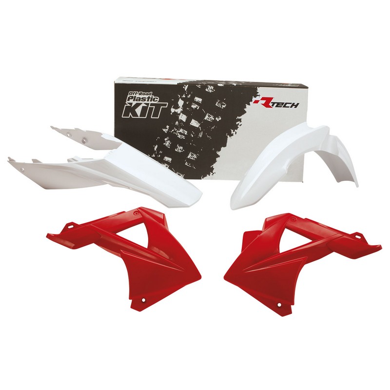 PLASTICS KIT RTECH 3 PCE FRONT FENDER  REAR FENDER WITH SIDEPANELS & RADIATOR SHROUD GAS GAS - Image 1