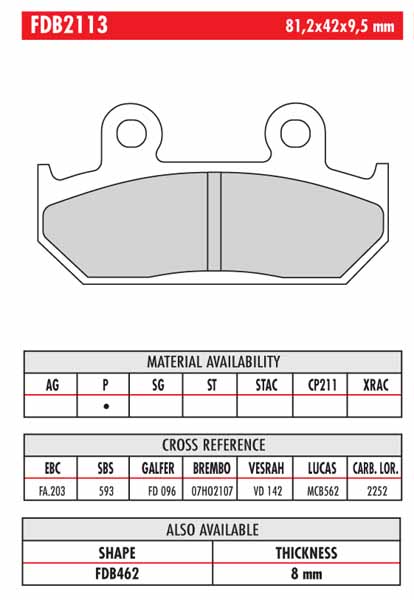 FERODO BRAKE BPADS (RE-BP-103) - Image 102