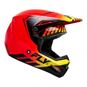 FLY Racing Kinetic Menace Motocross Helmet  Red / Black / Yellow - Image 4
