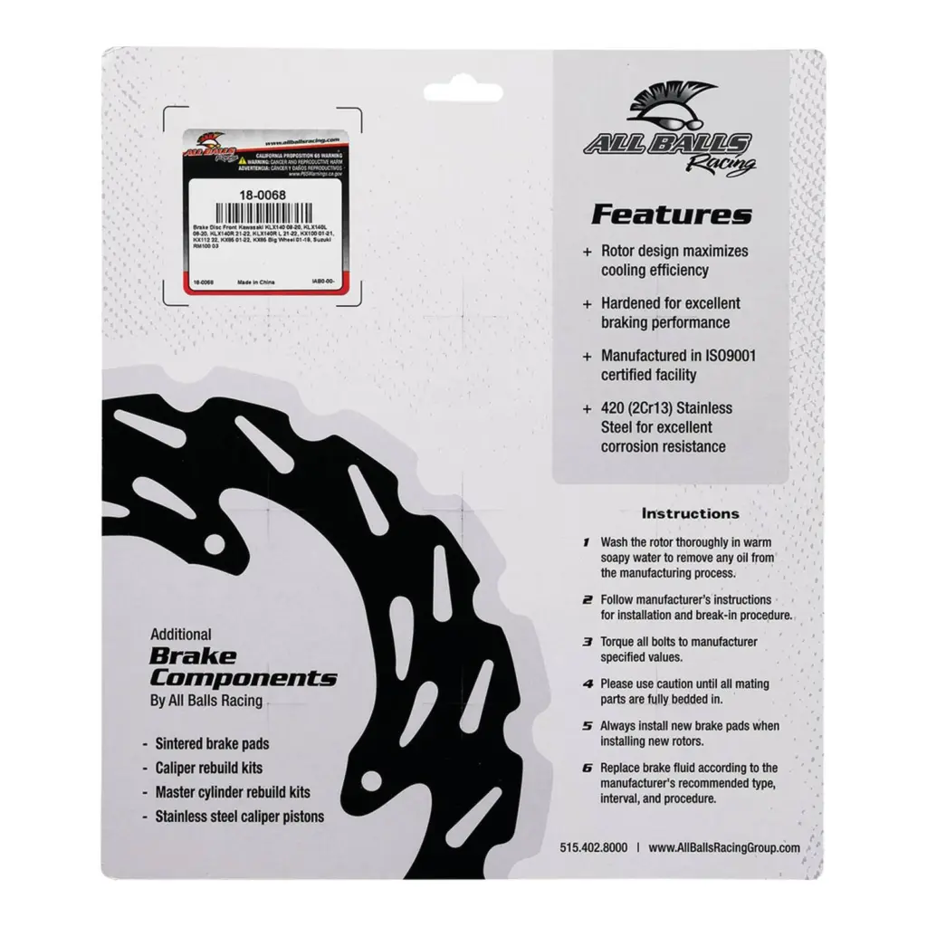 Brake Disc Front 18-0068