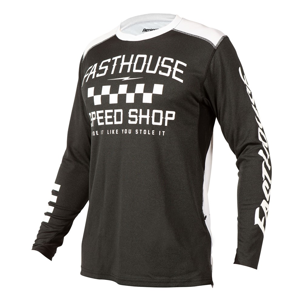 Fasthouse Alloy Roam Long Sleeve Jersey Heather Black - Image 1