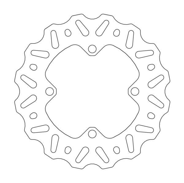 BRAKE ROTOR MOTO MASTER NITRO REAR KAWASAKI KX85 01-21 KX100 01-20 - Image 1