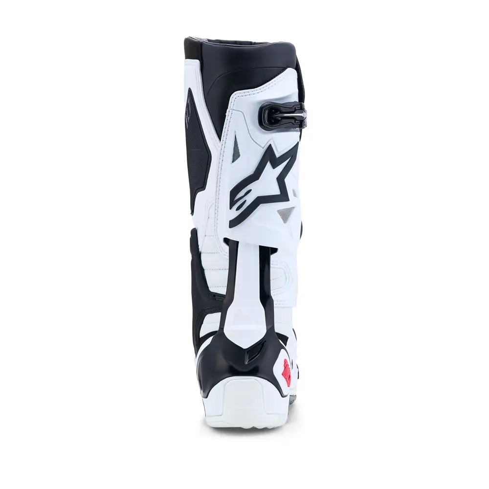 Tech-10 MX Boots White/Black/Bright Red 10