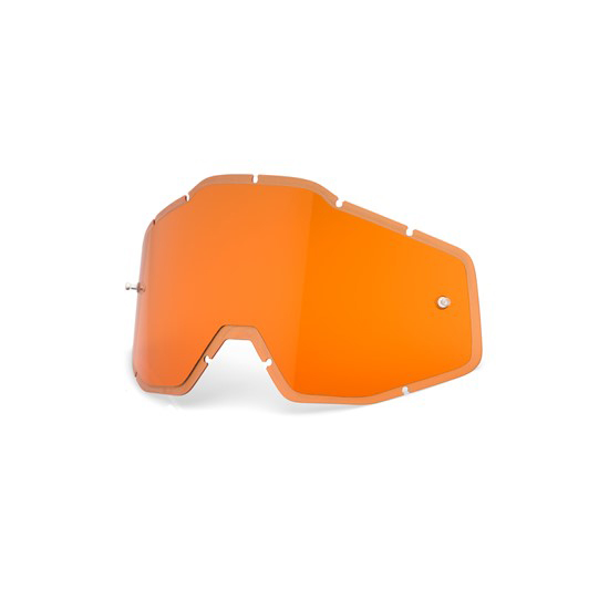 100% Adult Injected Lens Persimmon Anti-Fog - Racecraft/Accuri/Strata - Image 1