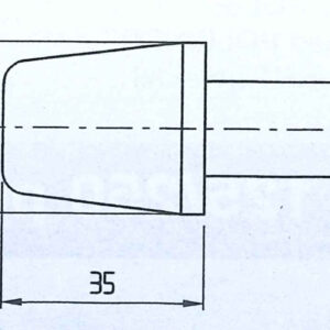 BAR END WEIGHT ABS BLACK/GREEN DIAM. 17.5  NLA - Image 2
