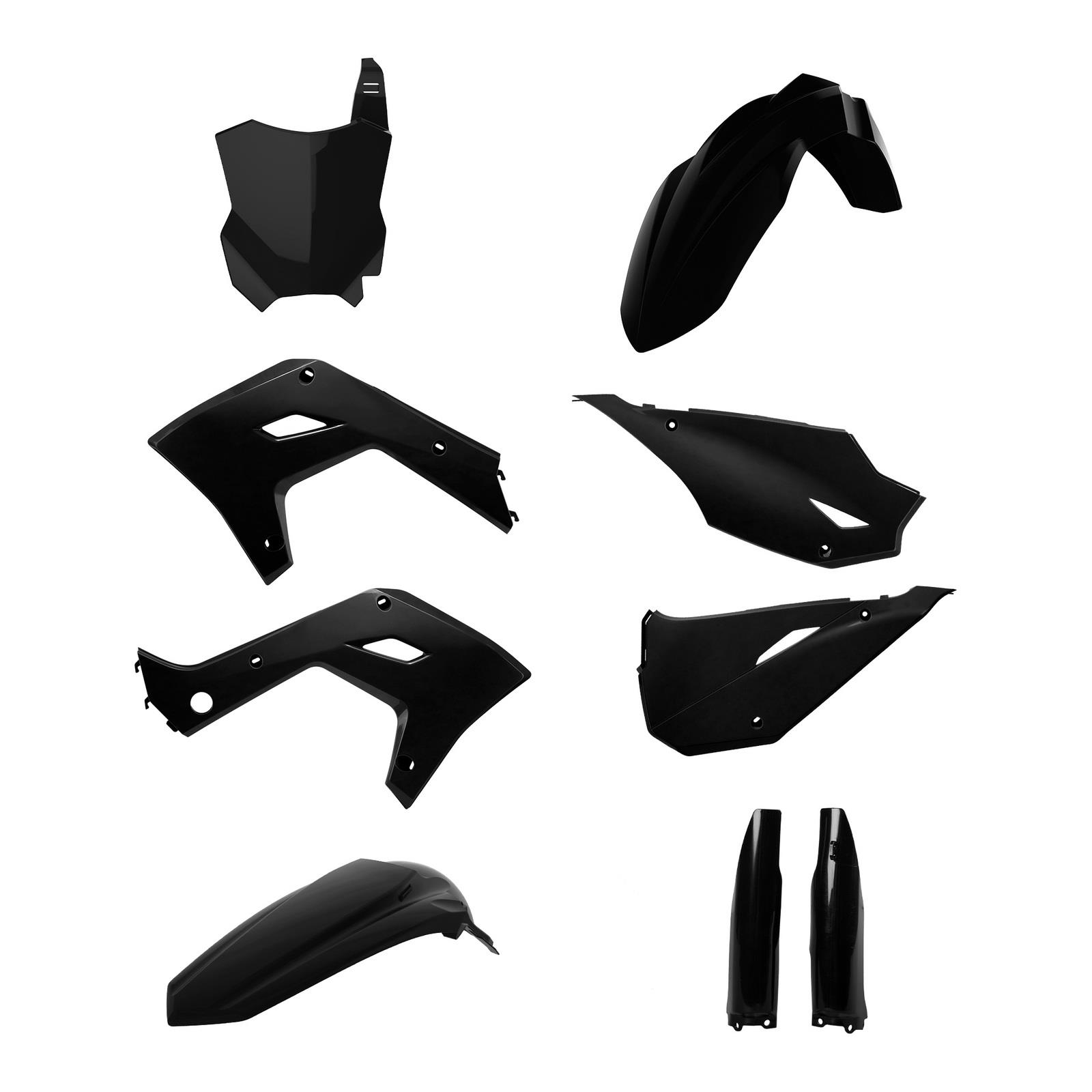 Polisport Restyling Kit - Kawasaki KX '03-'08 Style '24 - Black - Image 1