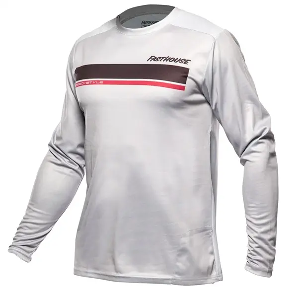 Fasthouse Impakt Cosmos Long Sleeve Jersey Light Grey