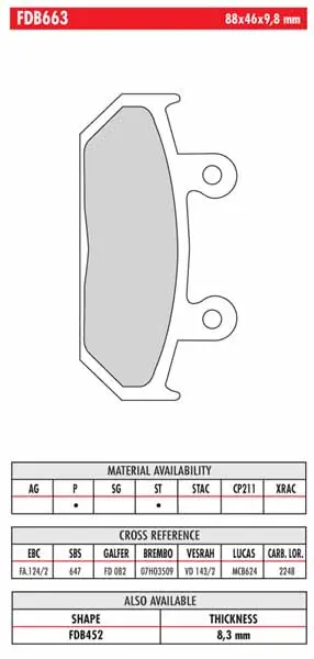 FERODO BRAKE BPADS