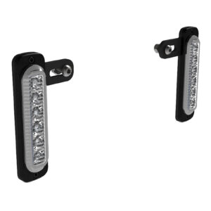 Denali DRL Amber Day Running Lights with Offset Mount Kit - Pair - Image 1