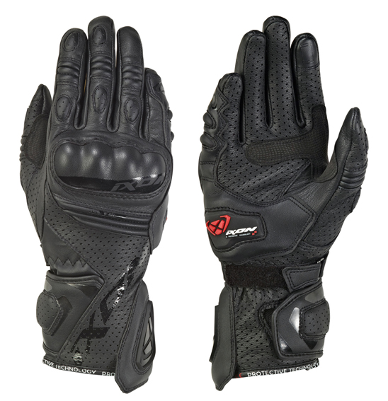 Ixon RS TEMPO AIR Sport Leather Road Gloves Ladies Black - Image 1