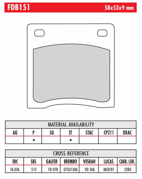 FERODO BRAKE BPADS FA88 - Image 10