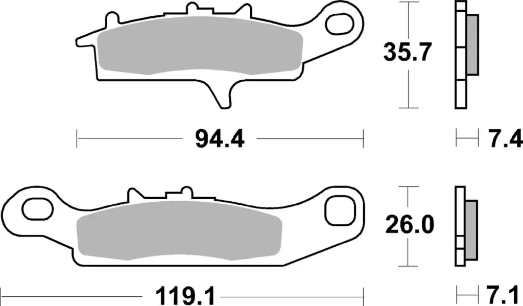 SBS 801RSI Front/Rear Brake Pads